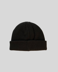 BLACK RIB BEANIE