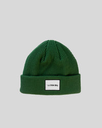 FOREST GREEN RIB BEANIE